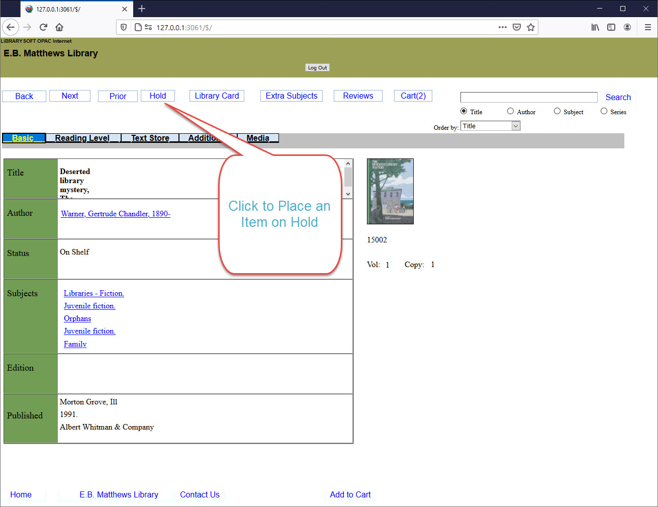 LiBRARYSOFT - OPACinternet