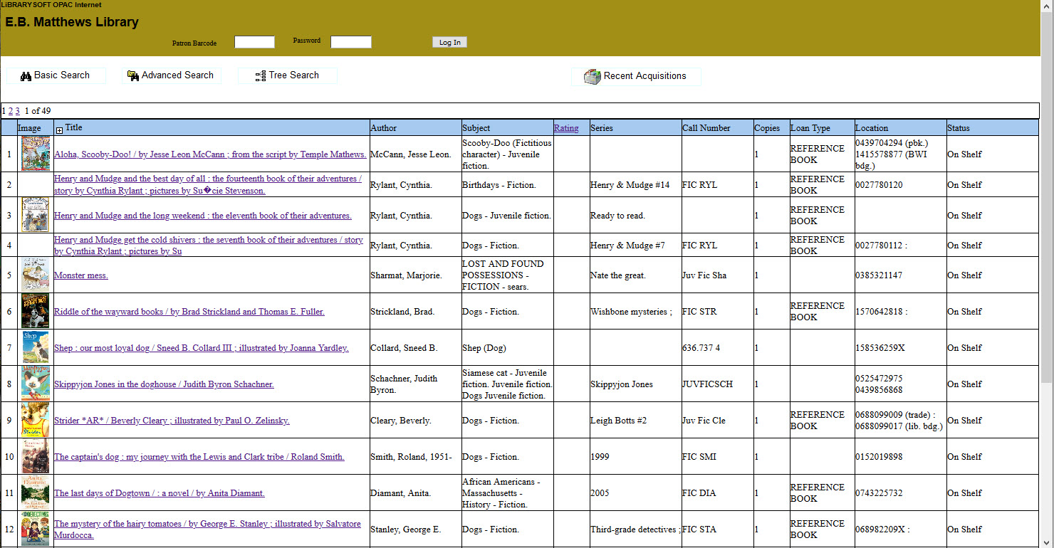 Library Pos Database LiBRARYSOFT - OPACinternet
